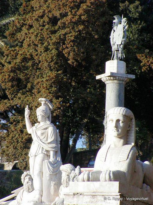 Local Sphynx, People's Square, Rome - Italy