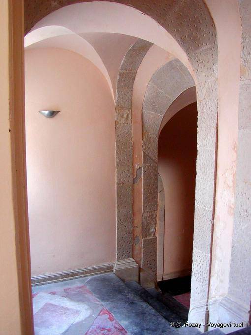 Architectural and pastel colors meander, Syracuse, Sicily - Italy