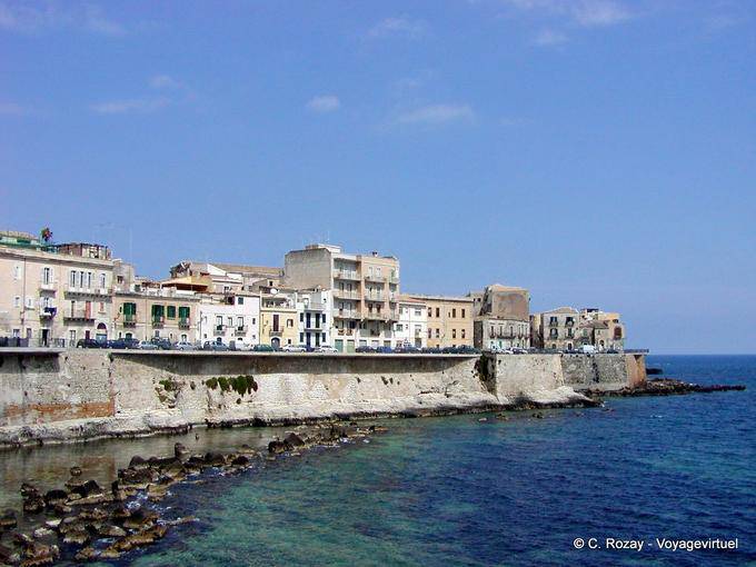 The seafront of Ortigia, Syracuse - Italy