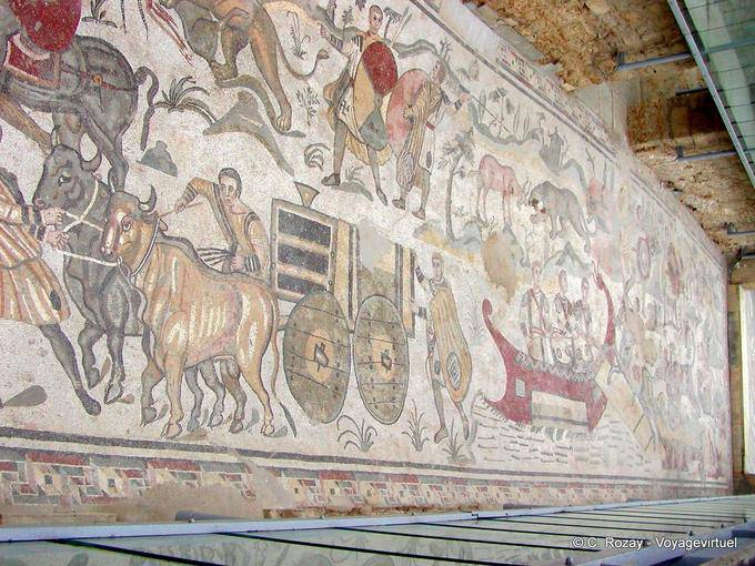 Cart drawn by oxen, Villa Casale - Italy