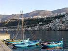 Boats to fish for swordfish, Scilla, Italy.