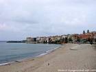 On the beach in Cefalu, Italy.