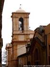 Bell tower in the city, Noto, Italy.