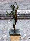 The faun statue of Pompeii, Italy.