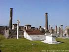 Temple of Apollo, the podium, Pompeii, Italy.