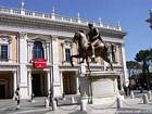Equestrian Statue of Marcus Aurelius, Rome, Italy.