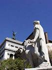 Colossal statue of Castor demigod Dioscurus the fourth century, Capitol Square, Rome, Italy.