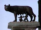 Romulus and Remus suckled by the wolf, Rome, Italy.