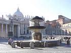 Fountain on the St. Peter's Square, Vatican City, Rome, Italy.