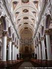 Inside the baroque cathedral of San Pietro, Modica, Italy.