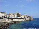 The seafront of Ortigia, Syracuse, Italy.