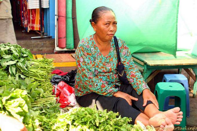 Portrait of the Merchant salads, Java - Indonesia
