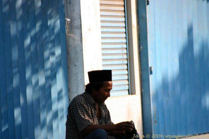 Shadow on blue, Banyuwangi, Java - Indonesia