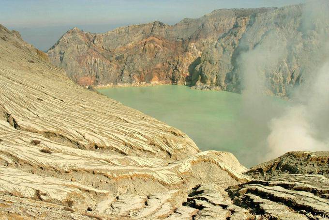 Kawa Ijen, lava flow, Java - Indonesia