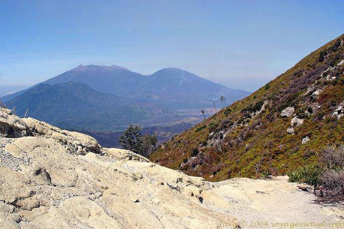 Panorama on other volcanoes in the Pacific Ring of Fire, Java - Indonesia