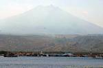 Volcanic landscape on arrival from the ferry to Ketapang, Java, Indonesia.