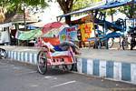 Nap in the tricycle, Banyuwangi, Java, Indonesia.