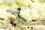 Focus on the hell of solfatara, Kawah Ijen, Java, Indonesia.