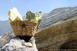 Kawa Ijen sulfur cart, Java, Indonesia.
