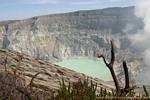 View from the western side of the caldera Kawah Ijen, Java, Indonesia.