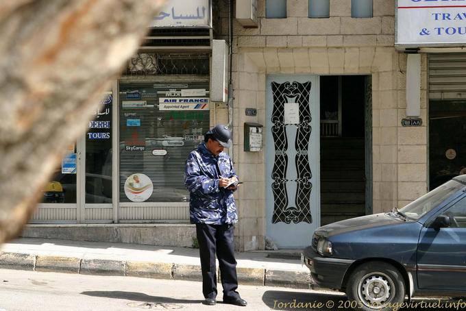 Painting a police official report, Amman - Jordan
