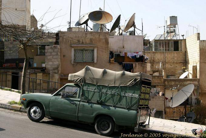 Profusion of satellite dishes on the roofs, Amman - Jordan