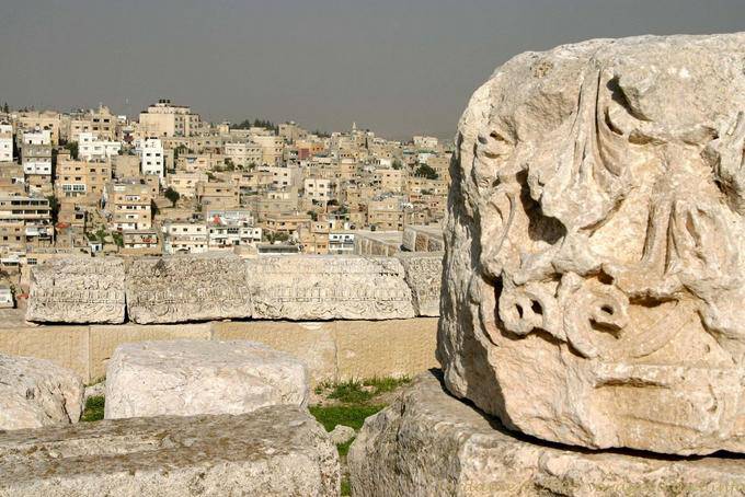 Parts of the Archaeological Museum of the Citadel, Amman - Jordan