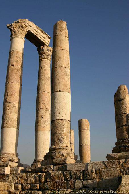 The great temple of Hercules was built between 162-166 AD, Amman - Jordan