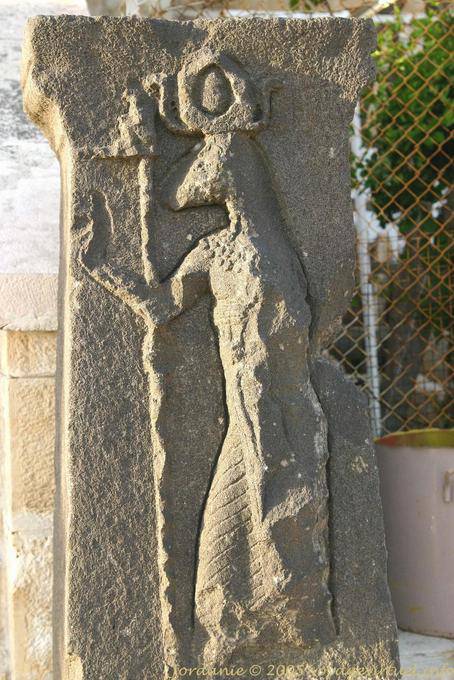 Sculpture depicting a god, Archaeological Museum, Citadel, Amman - Jordan