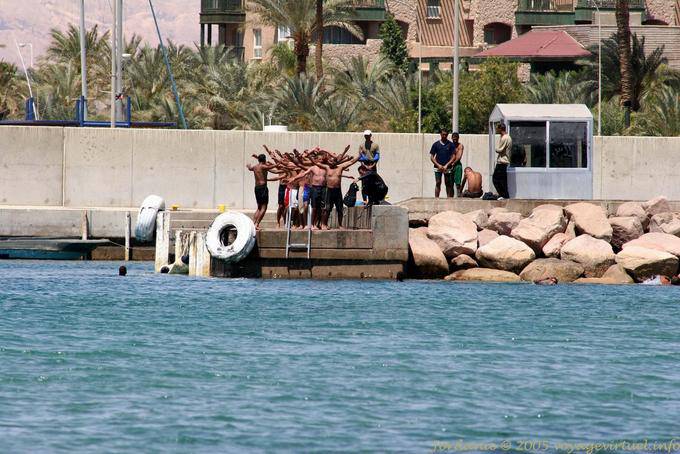 Training on the port of Aqaba - Jordan