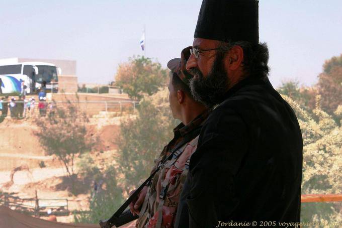 The Pope and the soldier, River Jordan, Bethany - Jordan