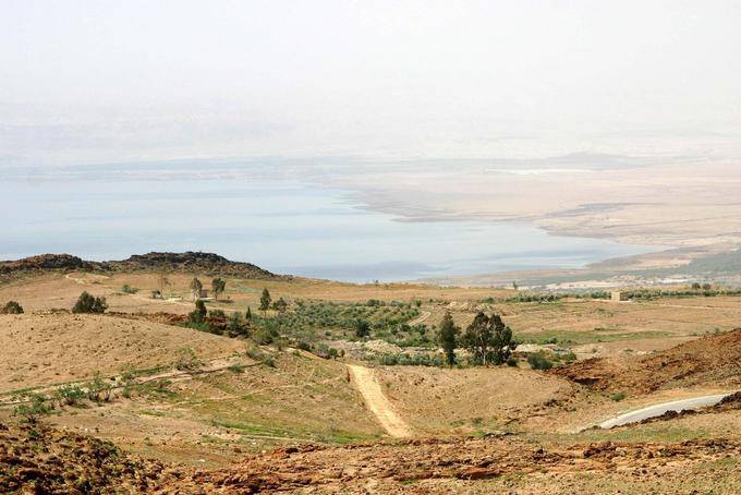 Landscape in the north of the Dead Sea - Jordan