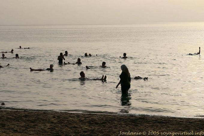 Shadows naturally floating on the surface of the Dead Sea - Jordan