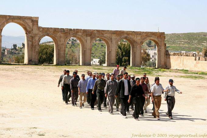 Training on the Hippodrome, Jerash - Jordan
