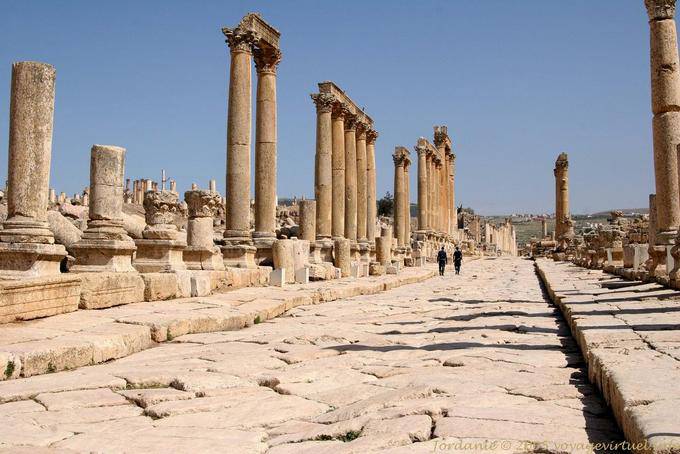 The Cardo at the Macellum, Jerash - Jordan
