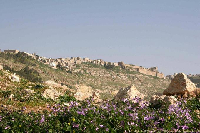 The city and fortress on a promontory Kerak - Jordan