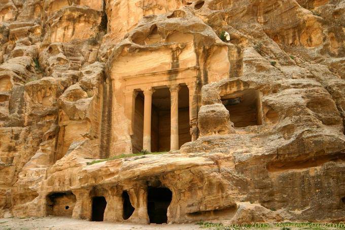 Tomb columns, Al Beidha, Little Petra - Jordan