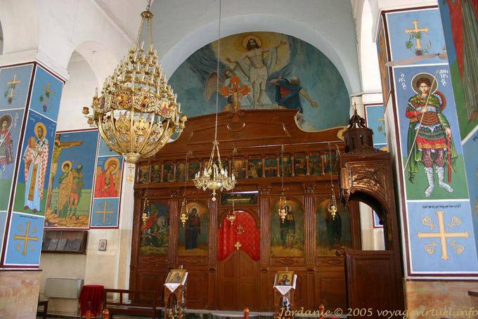 Within the Byzantine church of the card (Saint George), Madaba - Jordan