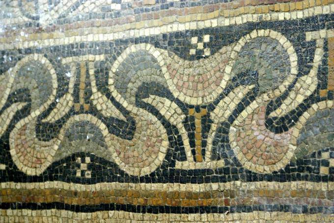 Madaba mosaic in the Church of the Virgin - Jordan