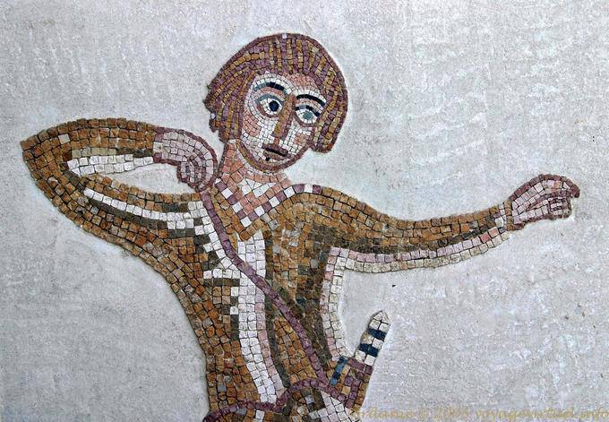 People realized mosaic, Madaba - Jordan