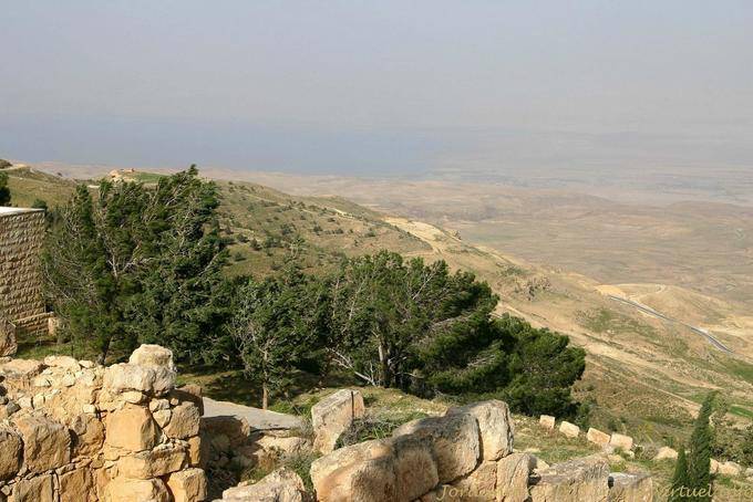 Mount Nebo, sweeping panorama to the Dead Sea - Jordan