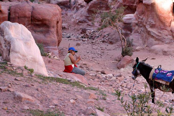 Flute player, Petra Deir - Jordan