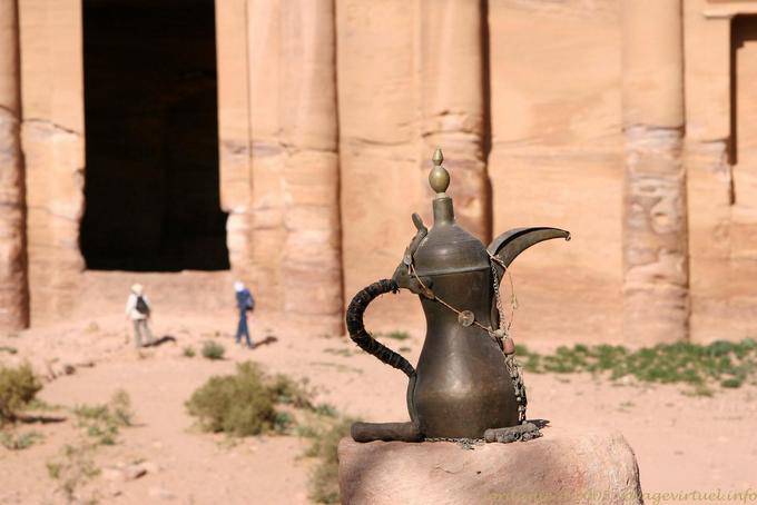 Symbol of Jordan before the Deir, Petra - Jordan