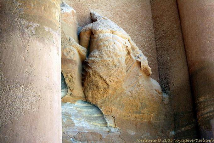 Headless Statue, Khazneh, Petra - Jordan