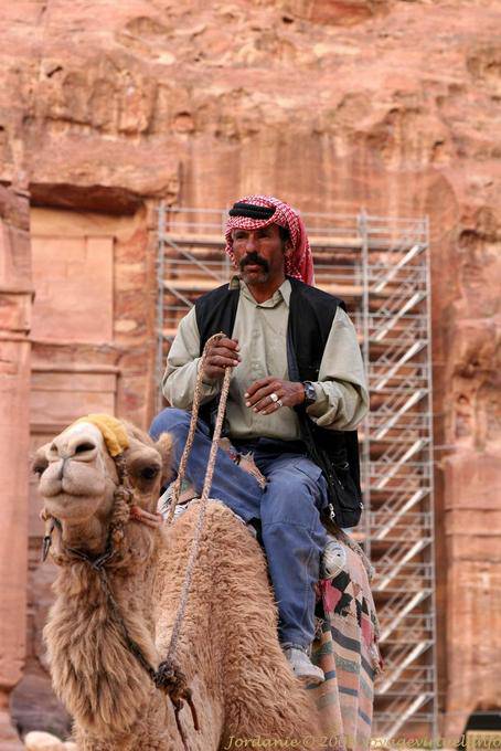 Portrait of a local camel-driver, Petra Khubta - Jordan