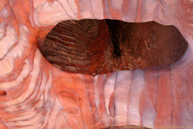 Tomb inside dating from the Nabataean period, Petra Khubta - Jordan