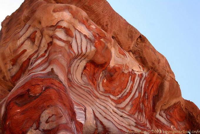 Fabulous colors of the cliff, Petra Khubta - Jordan