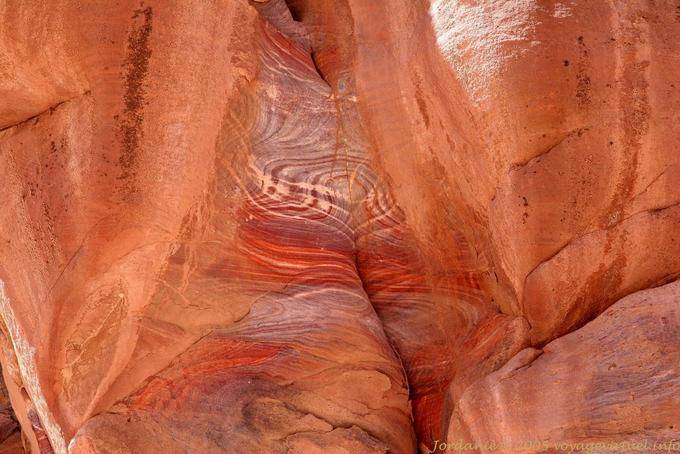 Associate multicolored sandstone forms, Petra Khubta - Jordan