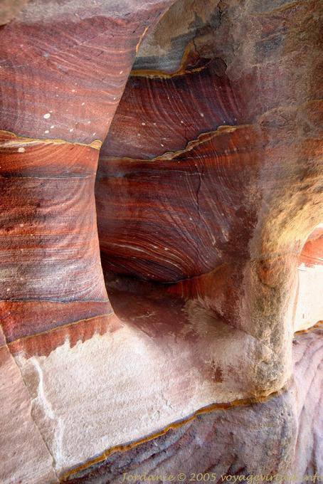 Layers of shimmering colors, Petra Khubta - Jordan