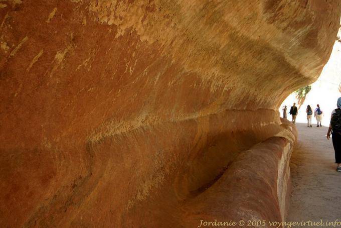 Water system to deliver water, Petra Siq - Jordan